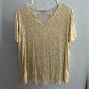 Yellow Cheetah Print Shirt